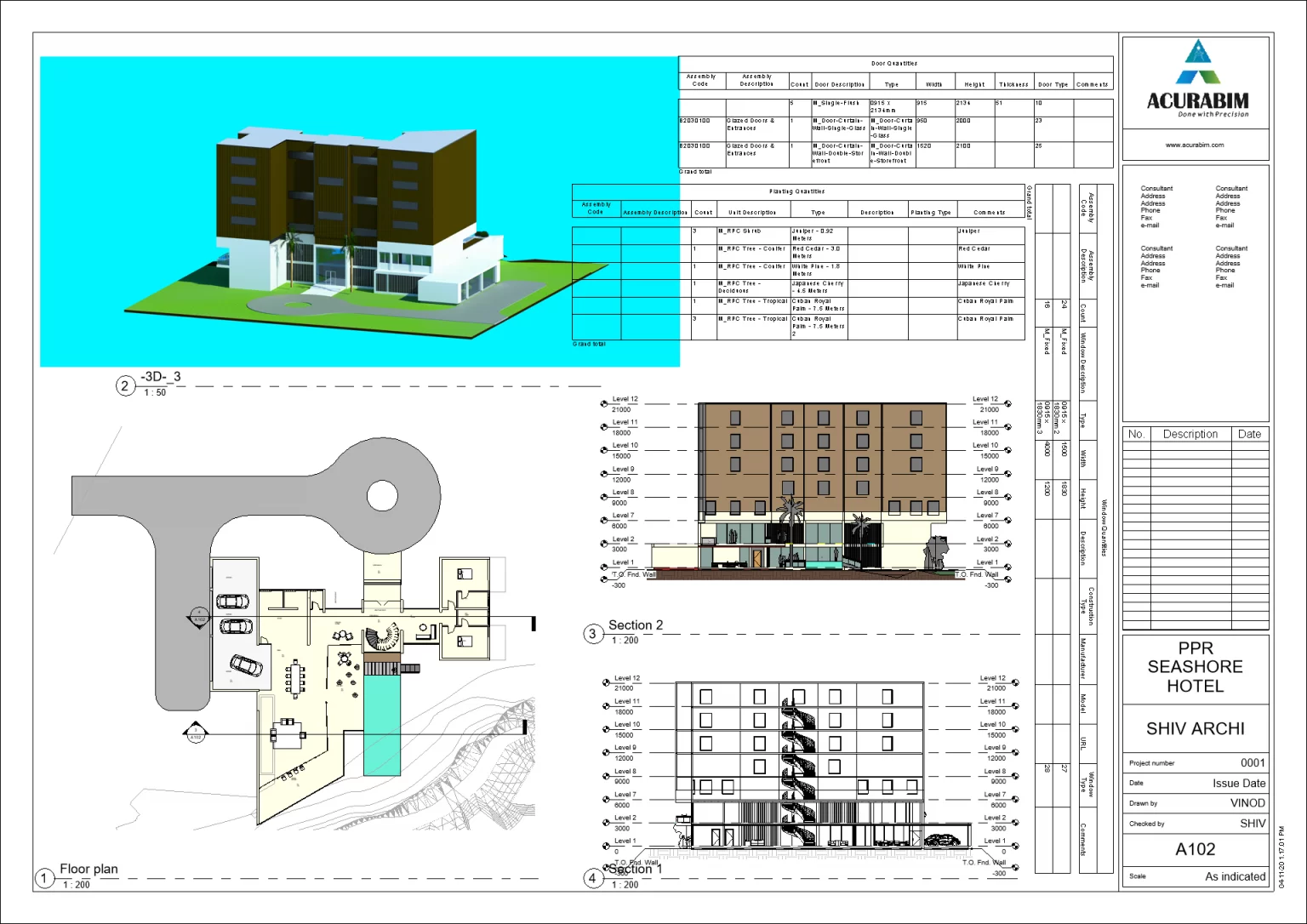 Architectural BIM blueprint